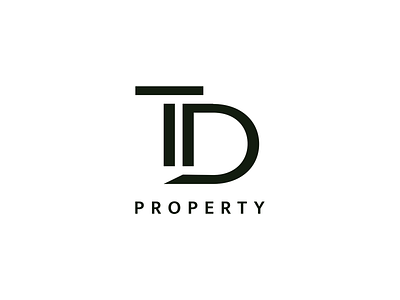 TD Property - Real Estate branding logo logo design minimal typography vector
