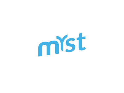 myst logo design design illustration logo minimal typography