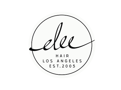 elee hair studio logo design branding icon logo logo design minimal