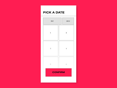 DAILY UI: Date picker