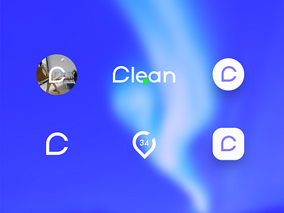 Clean logo app branding clean cleaning eco icon logo
