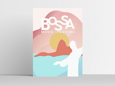 Bossa Music Festival Poster adobe illustrator branding design illustration logo vector