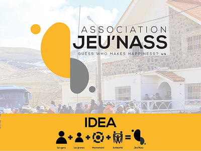 BRANDING OF JEU'NASS ASSOCIATION association brand brand identity branding branding design design digital logo facebook illustration instagram logo