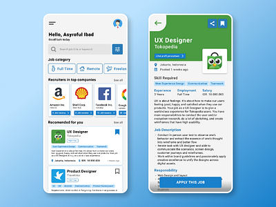 Mobile App Concept - Job Finder App