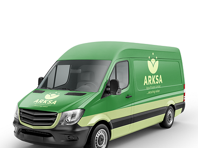 Arksa Farm Product Delivery Van Branding brand brand design brand identity branding branding agency branding and identity branding design branding identity logo logodesign logofactory logos