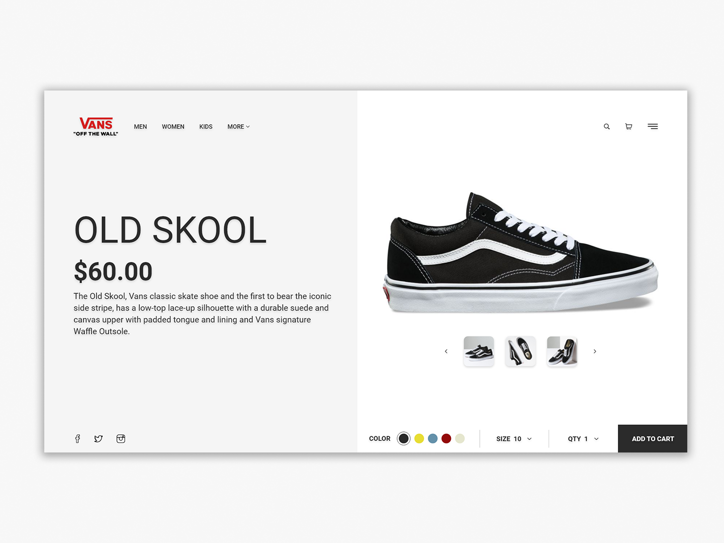 Vans Online Store by Michael Sinurat on Dribbble