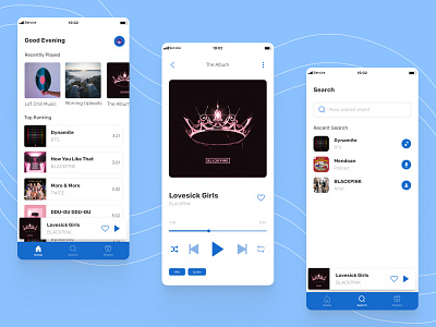 Music App Exploration - Mobile Design