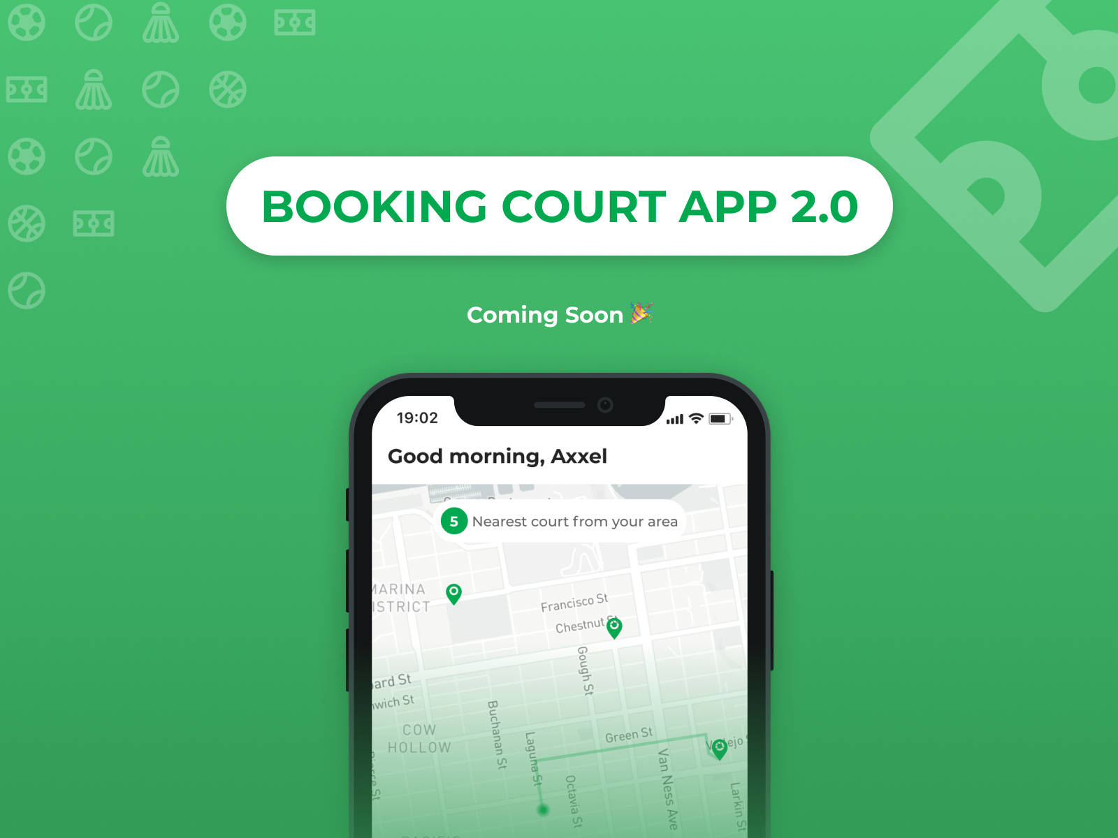 Booking Court App 2.0 - Teaser by axxel devanda on Dribbble