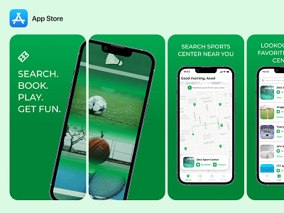 Booking Court App - App Store Screenshot
