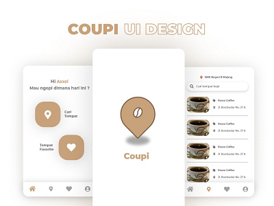 Coupi UI concept branding logo uidesign uimobile uxmobile