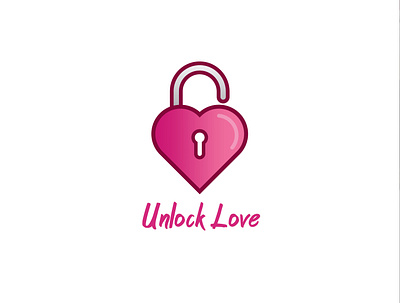 Unlock Love brand branding design designinspiration logo logobrand logobranding logodesign logodesigner logoinspiration logos