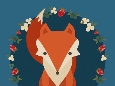 Day6- a fox 100 days challenge illustrator illustration