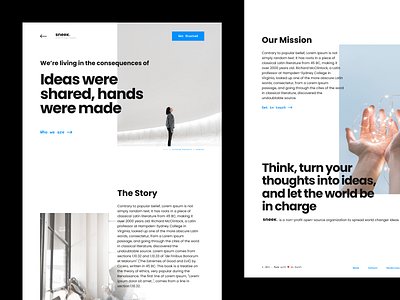 sneek. landing pages - Open-Source Ideas 💡 minimal ui user interface ux web design