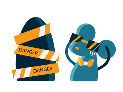 Maos 5 animals blue cool danger design flat funny hipster illustration illustrator locked mouse pagenotfound panic photoshop rat sunglasses swag vector