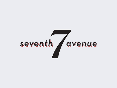 Seventh Avenue: Shave Supplies barber shop logo new york seventh avenue shave shaving type typography