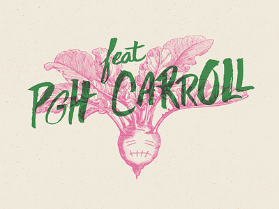 Feat Pgh Carroll hand lettering ink ink type lettering