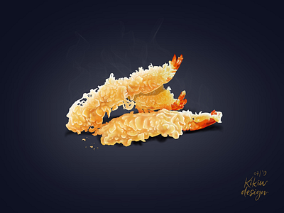 Food Friday! 😍🥰Tempura 😋 composition. crunchy delicious digitalpainting food hot illustration japanese kikiwdesign procreate tempura