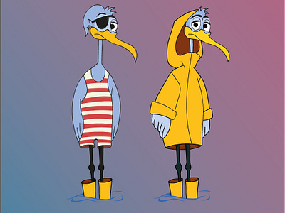 Ducks design illustration vector