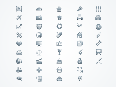 Icons for European Business Association site