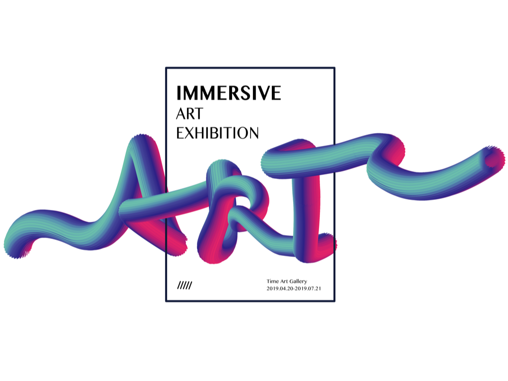 exhibition poster by Haihong Qi on Dribbble