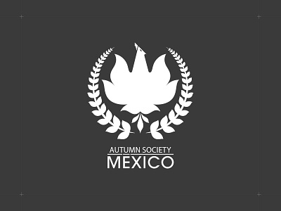 Autumn society Mexico autumn branding eagle logo mexico