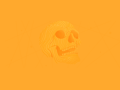 Yellow Skull bones illustration skull yellow