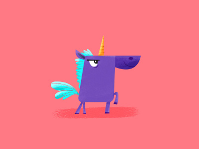 Unicorn 1 character design illustration unicorn