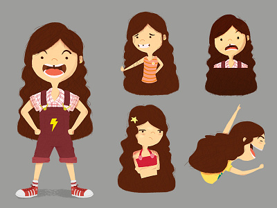 Elle Character Design character design girl illustration