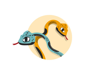 Snakes & Ladders illustration snakes