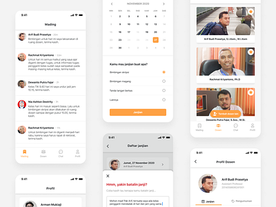 Student App: Connecting Students and Lecturers app design learning app learning platform students ui ux