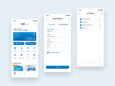 Redesign BCA Mobile app banking app design redesign ui ux