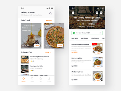 Food Delivery App app delivery design food food delivery ui uiux ux