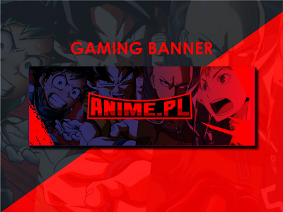 GAMING BANNER anime background banner basketball branding design gaming cover graphicdesign hassan islam illustration logo logo design twitch banner twitch logo typography