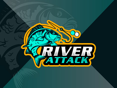 Fish Mascot Logo branding creative designer design fish logo fishing logo gaming logo graphic design hassan islam illustration logo mascot logo twitch logo typography ui ux vector