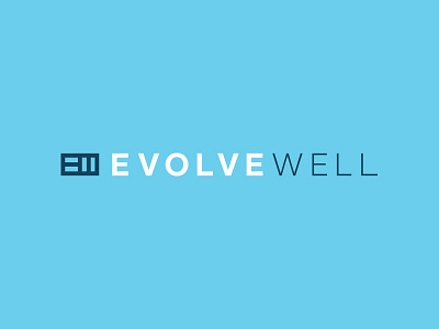 Evolve Well Logo design icon logo wellness