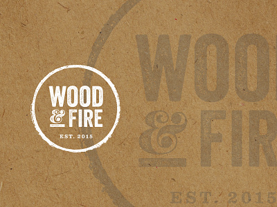 Wood and Fire Logo Concept Two branding identity logo pizza pizzeria restaurant
