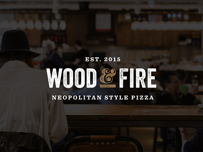 Wood and Fire Logo Concept Three branding identity logo pizza pizzeria restaurant