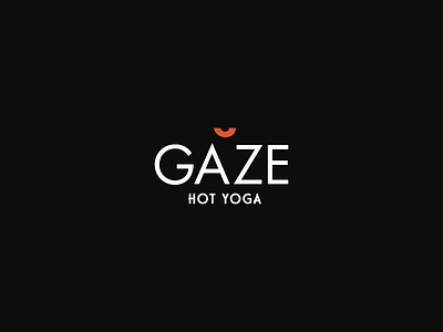 Yoga Logo : Gaze Hot Yoga brand brand design clean hot yoga icon logo modern small business yoga