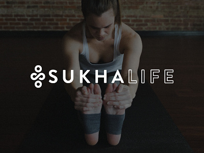 SukhaLife Yoga Logo brand design branding color palette icon logo photography wordmark yoga