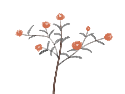 A small flower flower illustration happiness