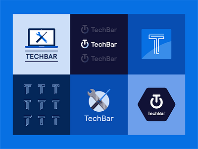 TechBar Logo Exploration branding graphic design icon illustration logo logo design minimal vector