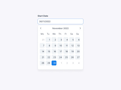 Date-picker Component app clean design design system graphic design ui