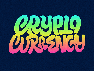 Cryptocurrency crypto cryptocurrency graphic design handlettering lettering logo logotype sticker type typography