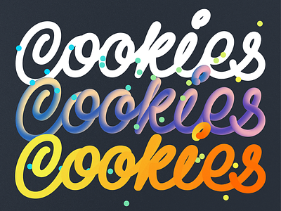 Cookies branding cookies handlettering identity lettering logo logotype monoline one script single stroke type