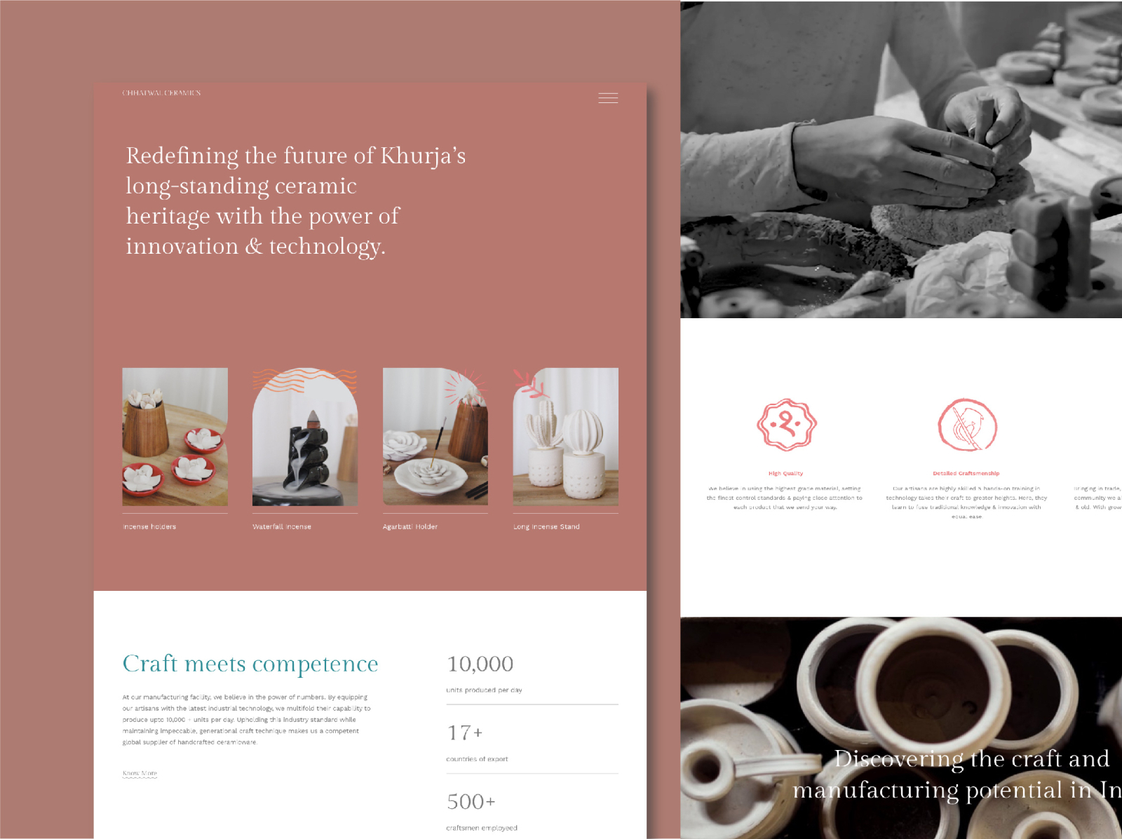 Craft based website by Saloni Chhatwal on Dribbble