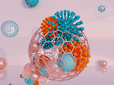 3D CORAL SCENES- CONSTRAINED GROWTH