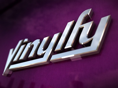 Vinylfy Branding 3D Approach 3d brand branding cinema 4d design graphic design logo marca purple render vinyl