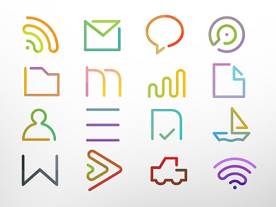 UPR Icons Set coherence colorful icon icono system ui ux