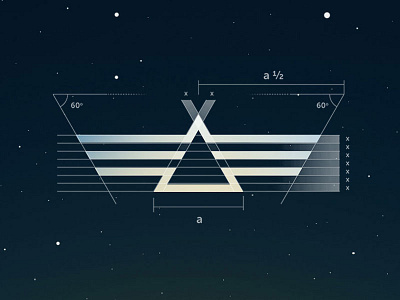 Sharing Alpis Redesign Process galaxy logo redesign simple stars triangle