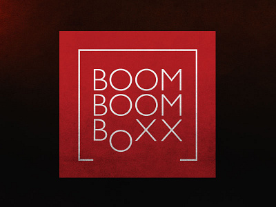 Boom Boom Boxx brand cd dvd expending ident logo machine round square